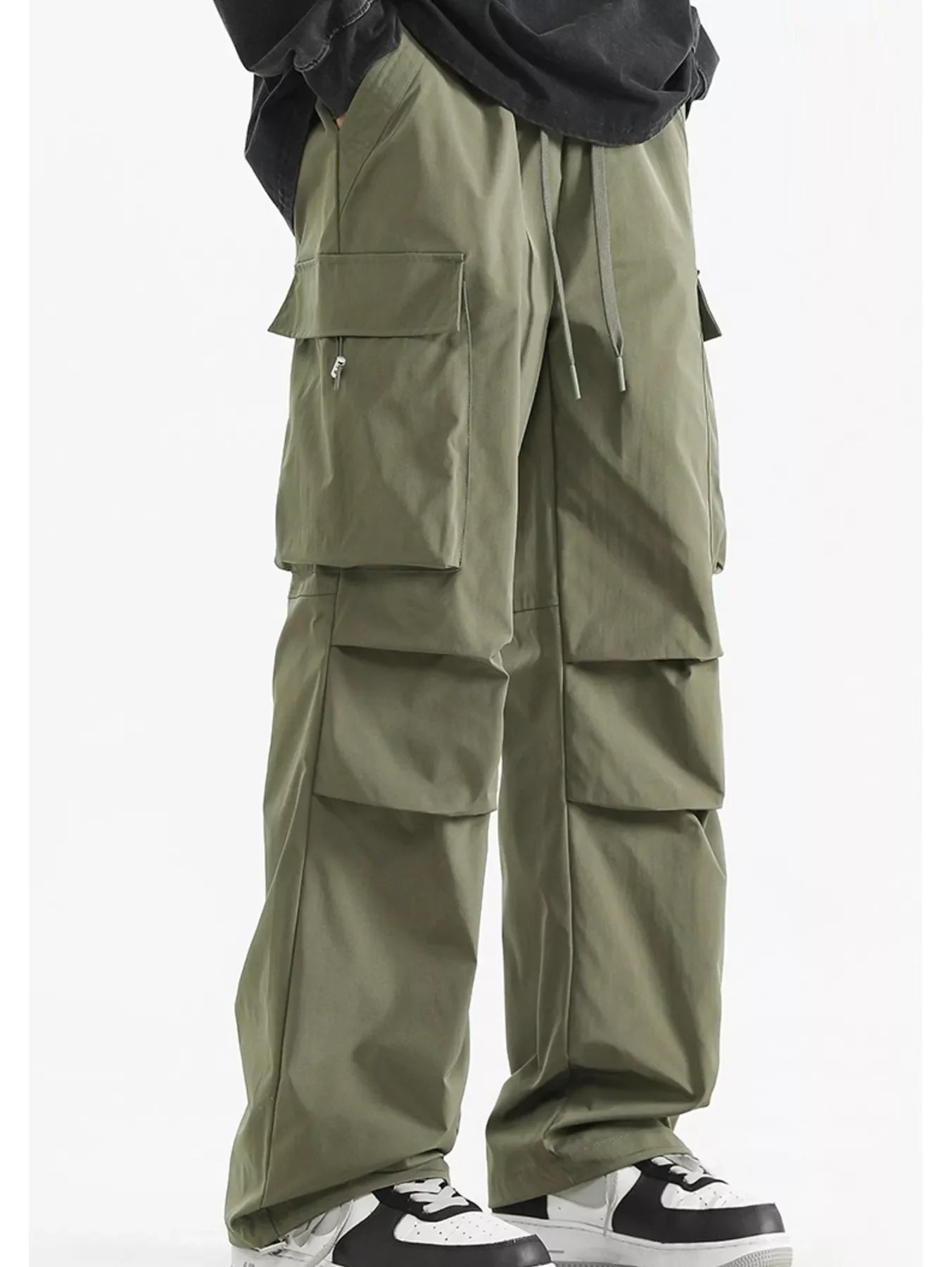 Men's Plus Size Multi-Pocket Cargo Waterproof Pants
